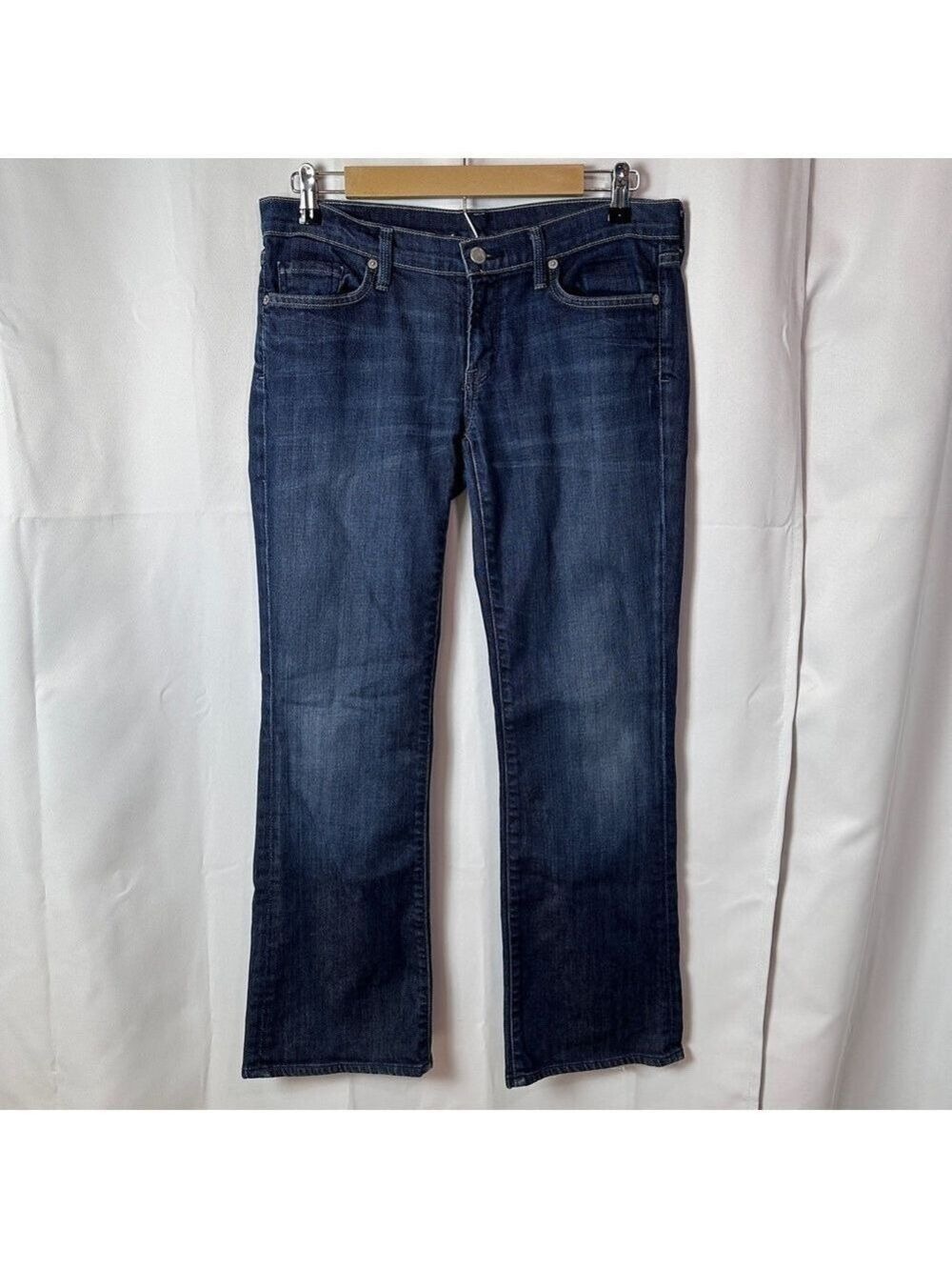 Citizens Of Humanity Dita Dark Blue Boot Cut Jeans - Petite Size 31